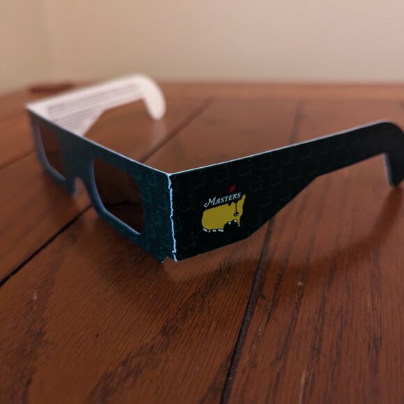 Masters Tourney Eclipse Glasses BENT + Spectator Guide ISO CE12312-2 Certified - Picture 11 of 12